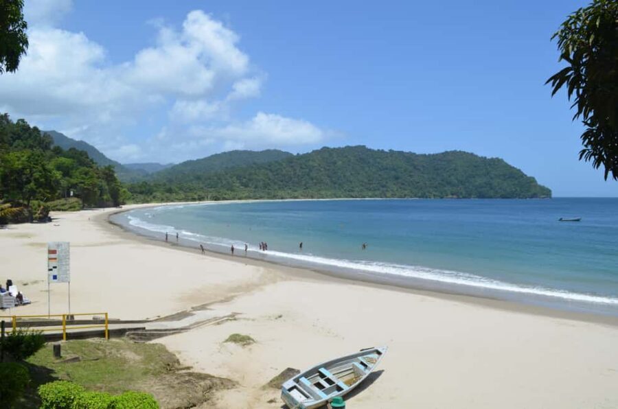 Port of Spain: Coastal Tour of Trinidad - Maracas Lookout and Maracas Bay: views first, then toes in white sand