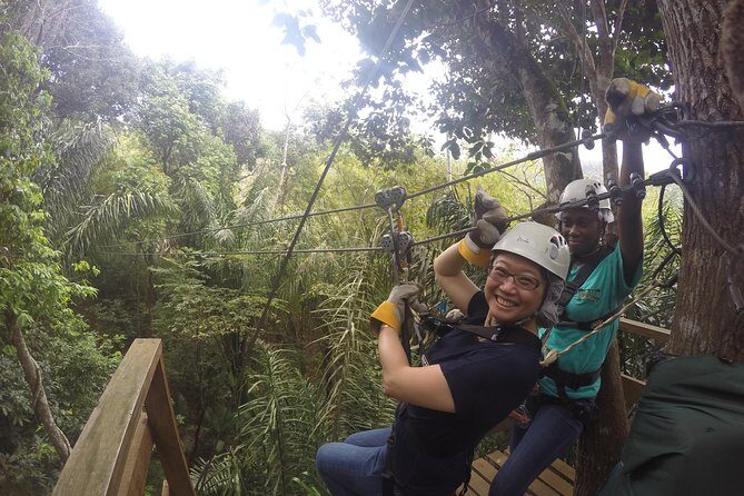Trinidad Zipline Adventure - The cable highlights: long runs and real time in the air